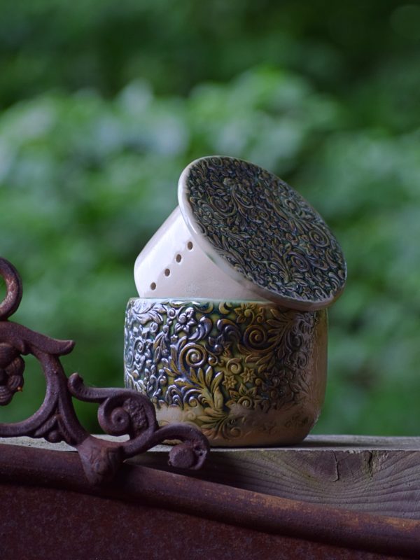 Maselniczka wodna francuska (French butter dish). - obrazek 6