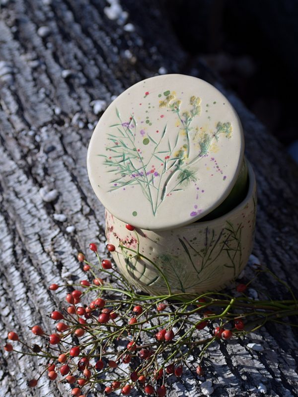 Maselniczka wodna „Z Łąki”. (French butter dish) - obrazek 8