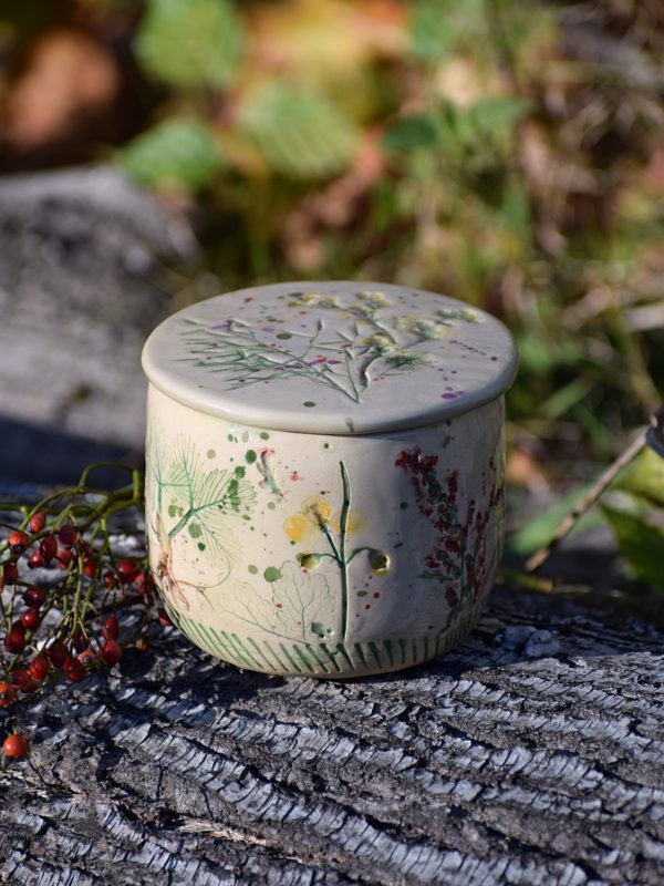 Maselniczka wodna „Z Łąki”. (French butter dish) - obrazek 2