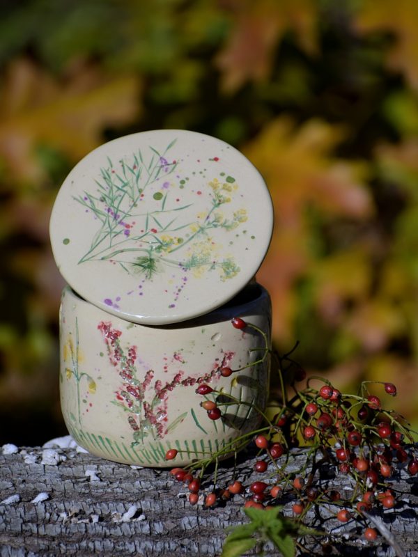 Maselniczka wodna „Z Łąki”. (French butter dish) - obrazek 5