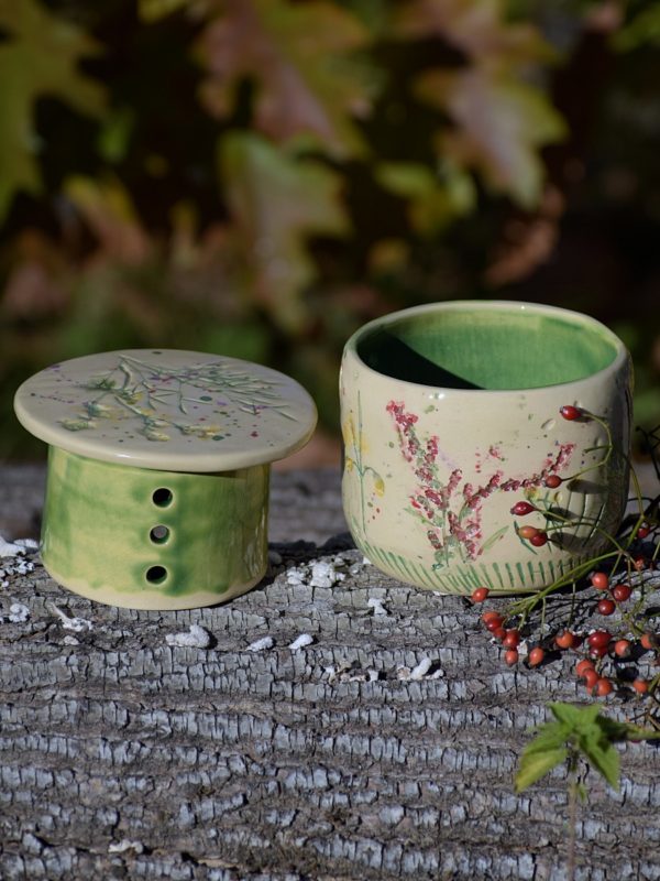 Maselniczka wodna „Z Łąki”. (French butter dish) - obrazek 10