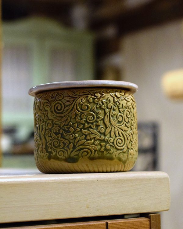 Maselniczka wodna francuska (French butter dish) "Z Kogutem". - obrazek 3