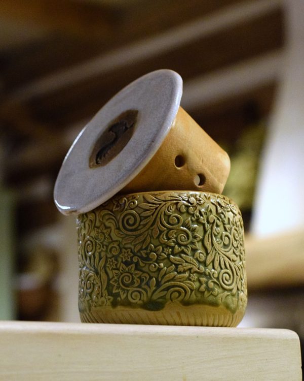 Maselniczka wodna francuska (French butter dish) "Z Kogutem". - obrazek 5