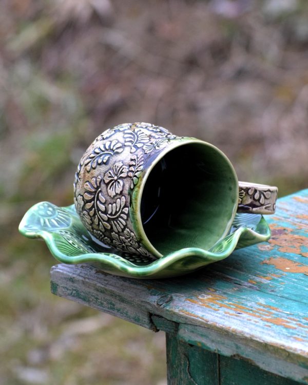 Filiżanka z kolibrami. - obrazek 6