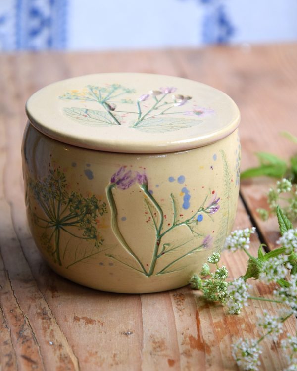 Maselniczka wodna francuska (French butter dish) "Z Łąki". - obrazek 5
