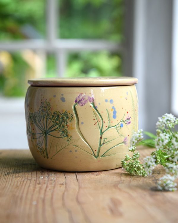 Maselniczka wodna francuska (French butter dish) "Z Łąki". - obrazek 2