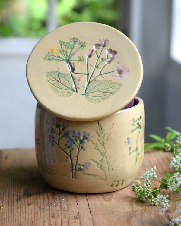 Maselniczka wodna francuska (French butter dish) "Z Łąki". - obrazek 4