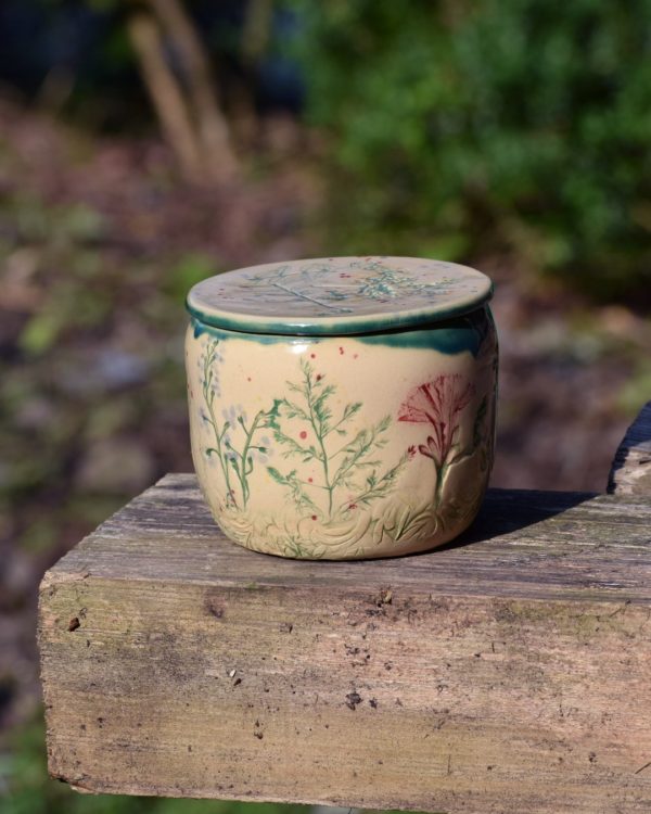 Maselniczka wodna francuska (French butter dish) "Z Łąki".