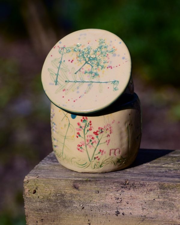 Maselniczka wodna francuska (French butter dish) "Z Łąki". - obrazek 3